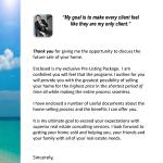 Henry Billete, Welcome Letter, Killer Pre-Listing Presentation